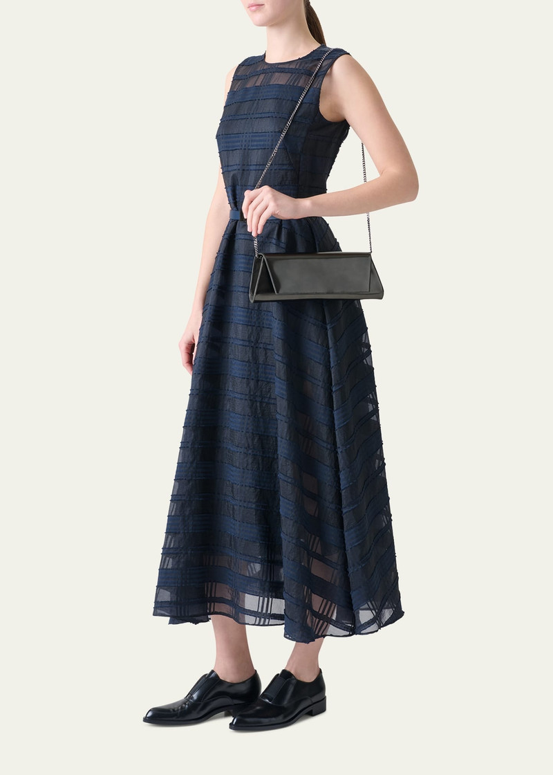 AKRIS Anouk Mirrored Leather Small Clutch Bag outlook