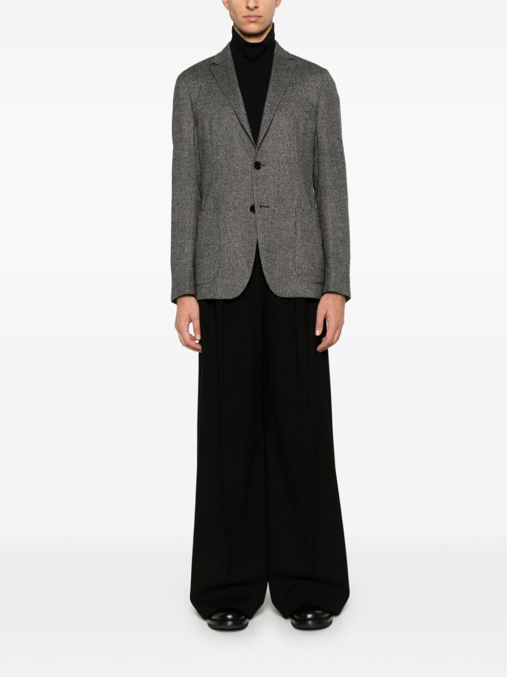 interlock twill blazer - 2