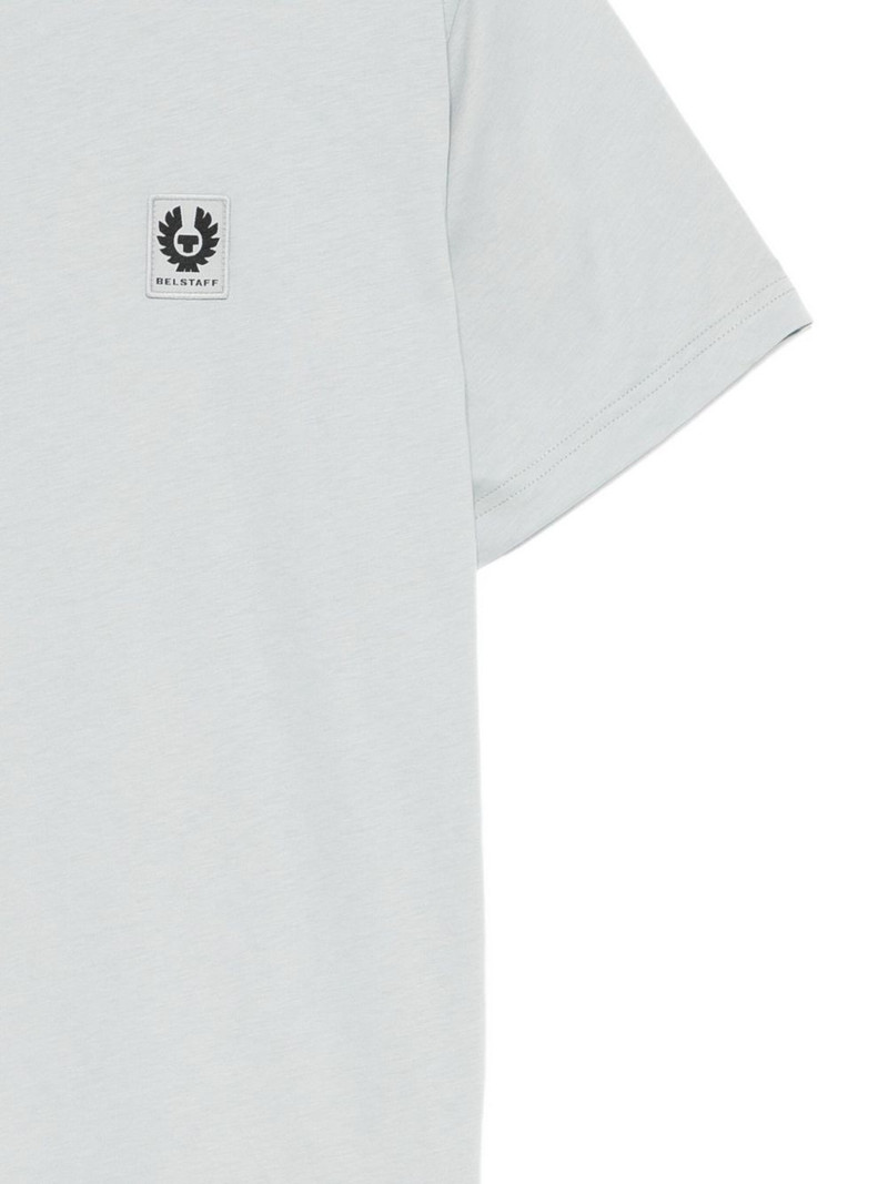 상표 잡아당기기 Crewneck 면 Jersey 티셔츠 3