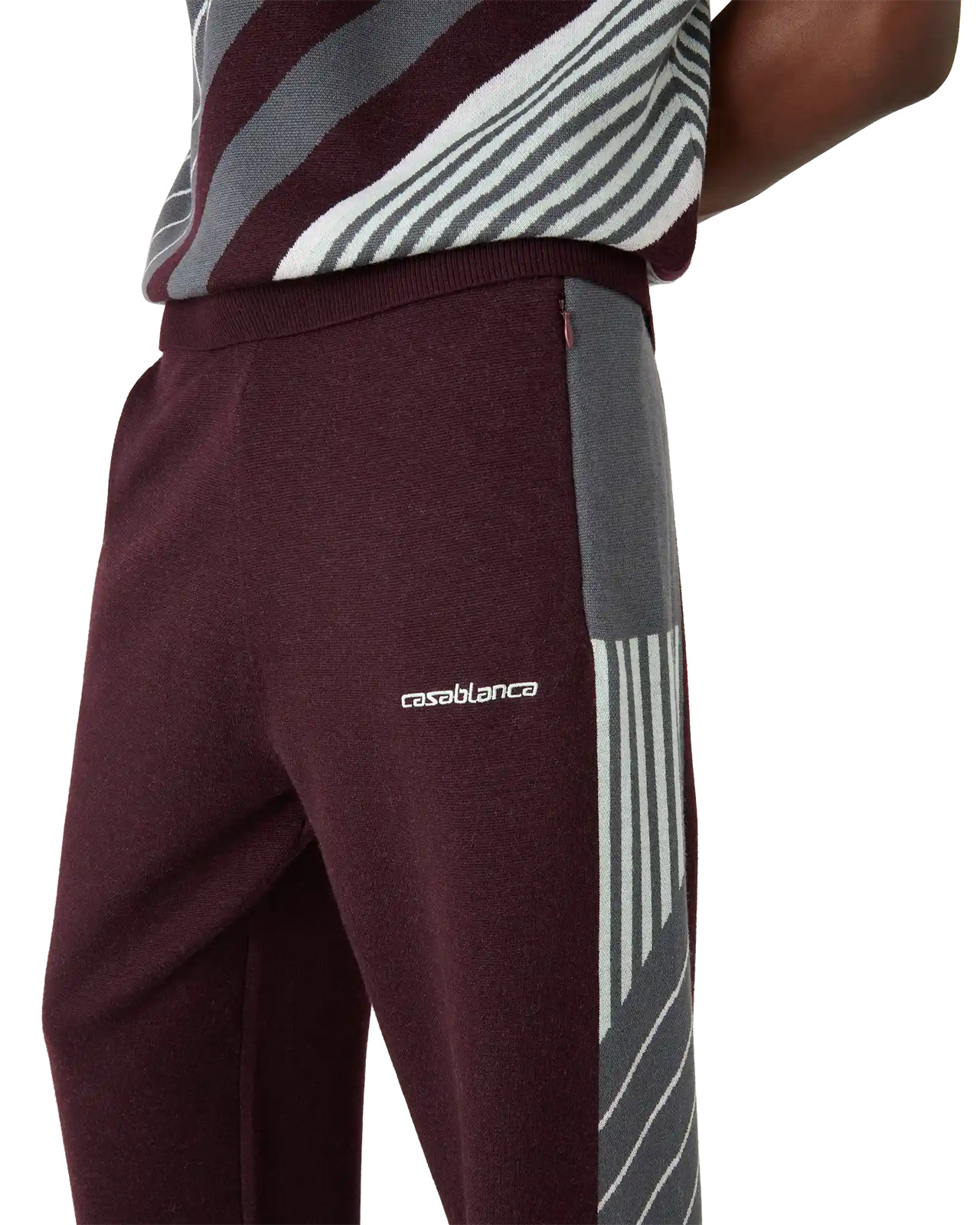 Merino Diagonal Tennis Trousers | Casablanca Paris - 4