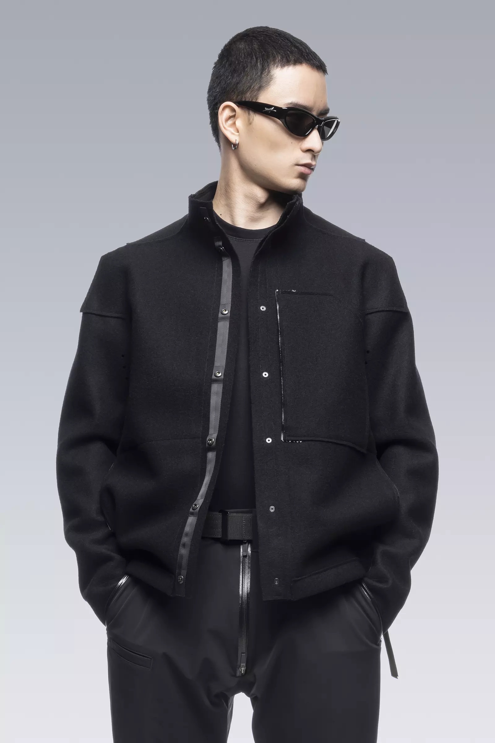 J70-BU Burel® Wool Jacket Black - 11