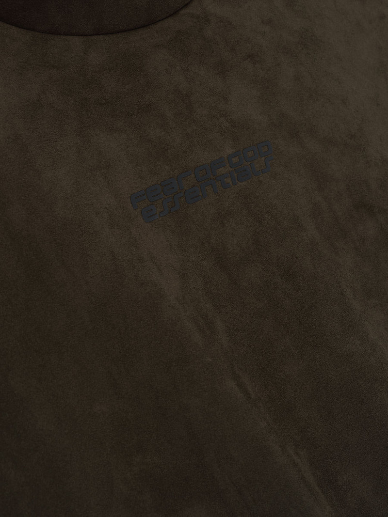 ESSENTIALS Suede Fleece Modern Hoodie outlook