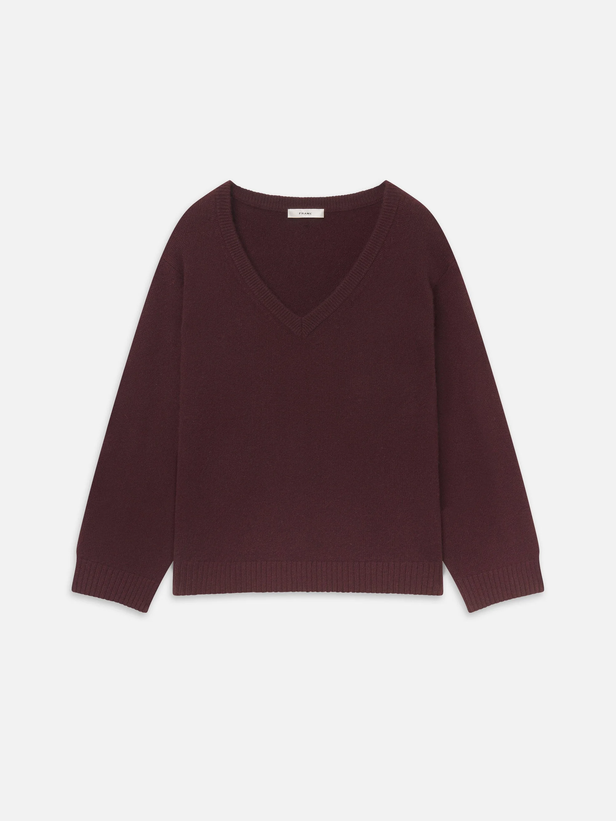 The Cashmere Relaxed V Sweater - 1