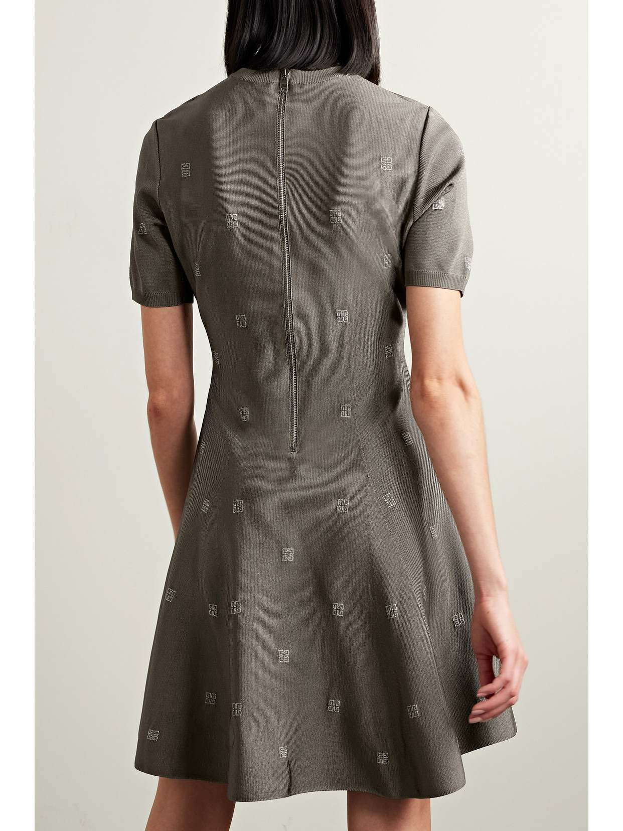 4g Stretch Jacquard-knit Mini Dress - 3