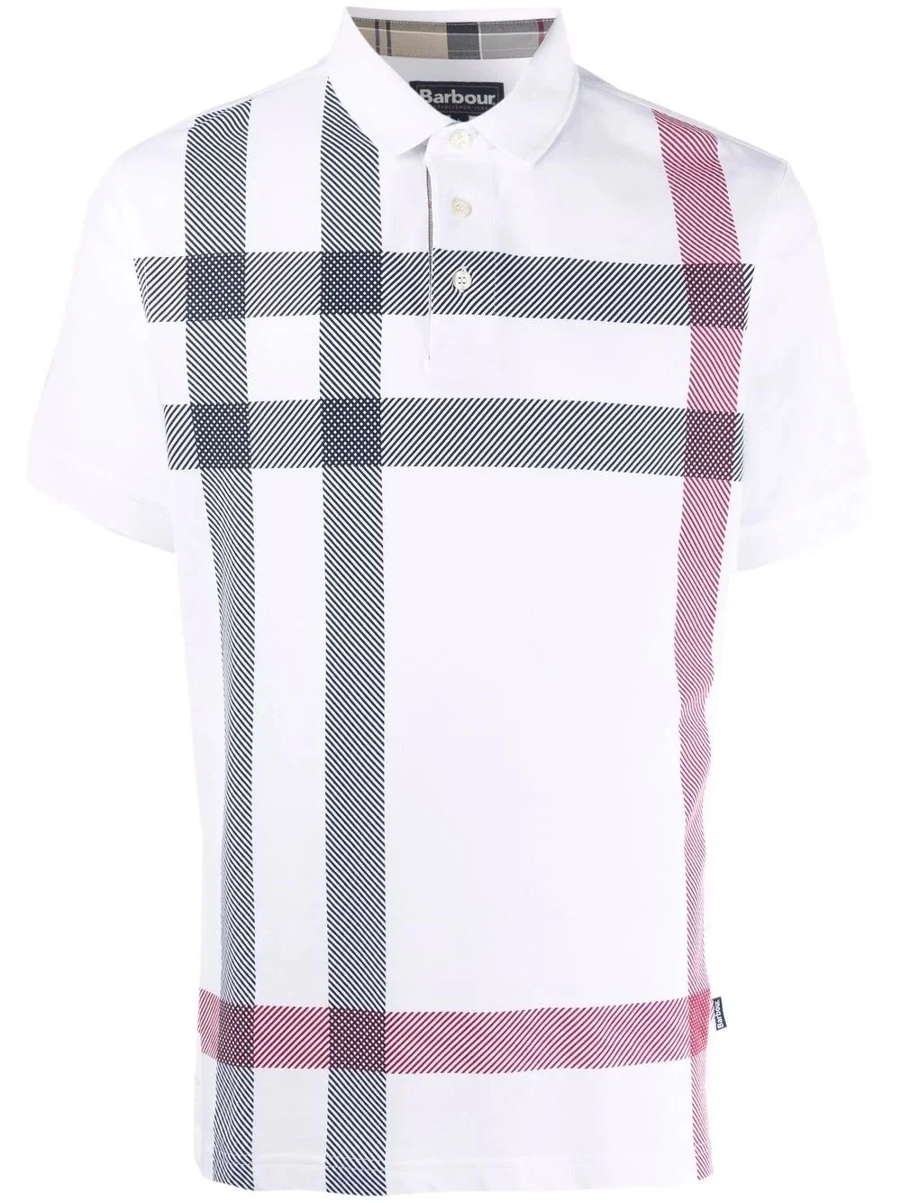 checked cotton polo shirt - 1