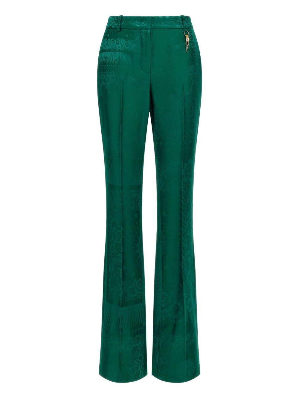 patterned-jacquard trousers - 1