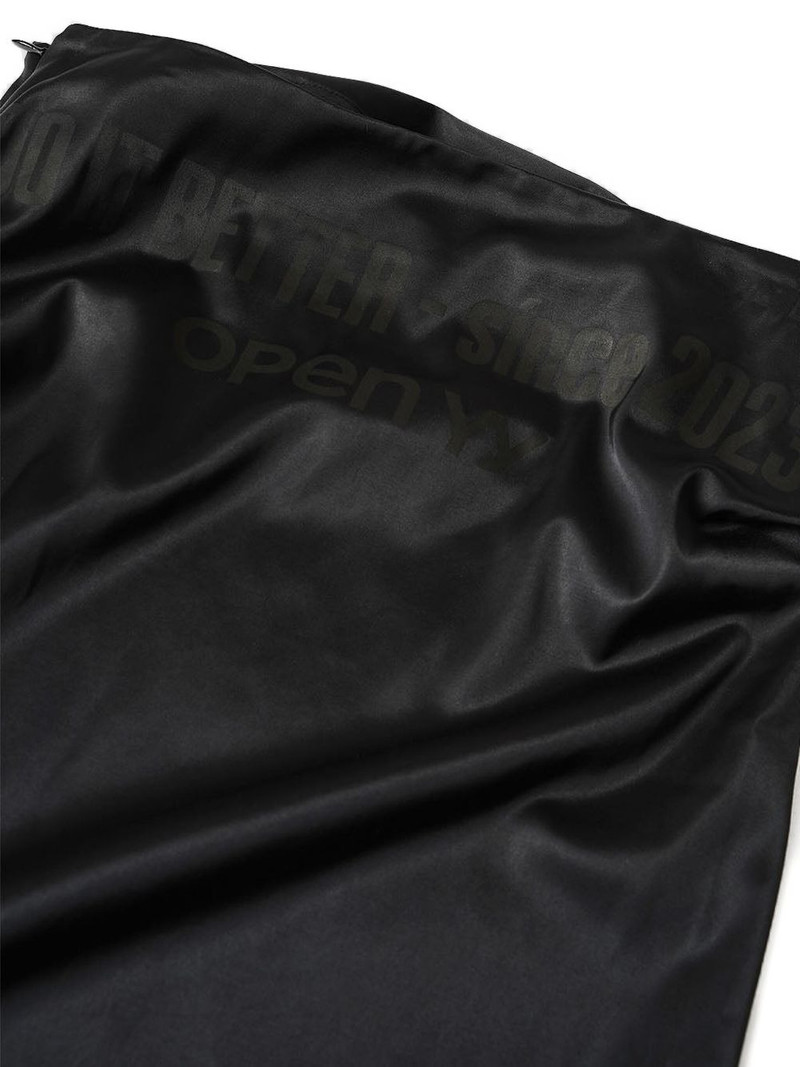 logo-print side-zip skirt 3