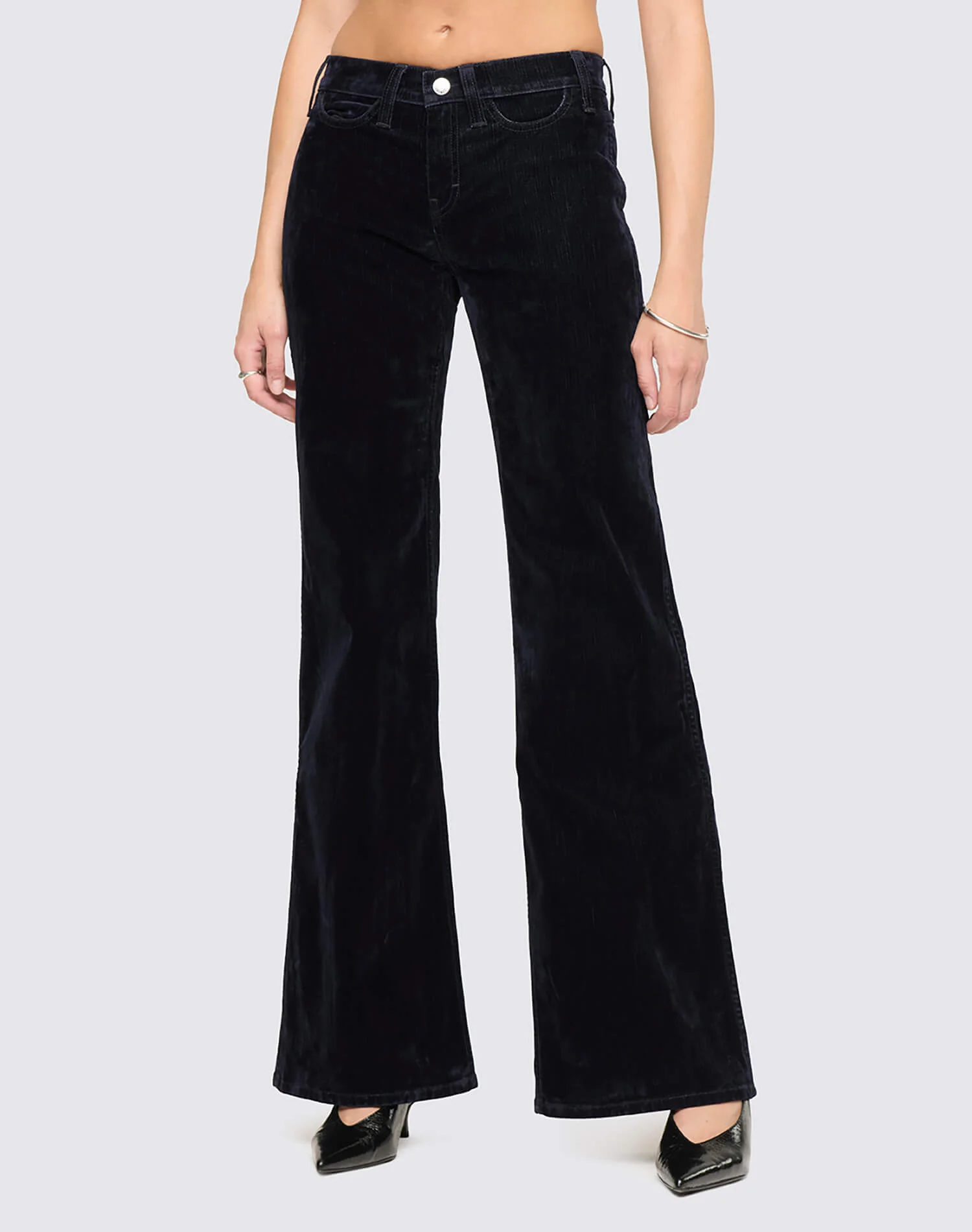 Lou - Navy Flocked - 1