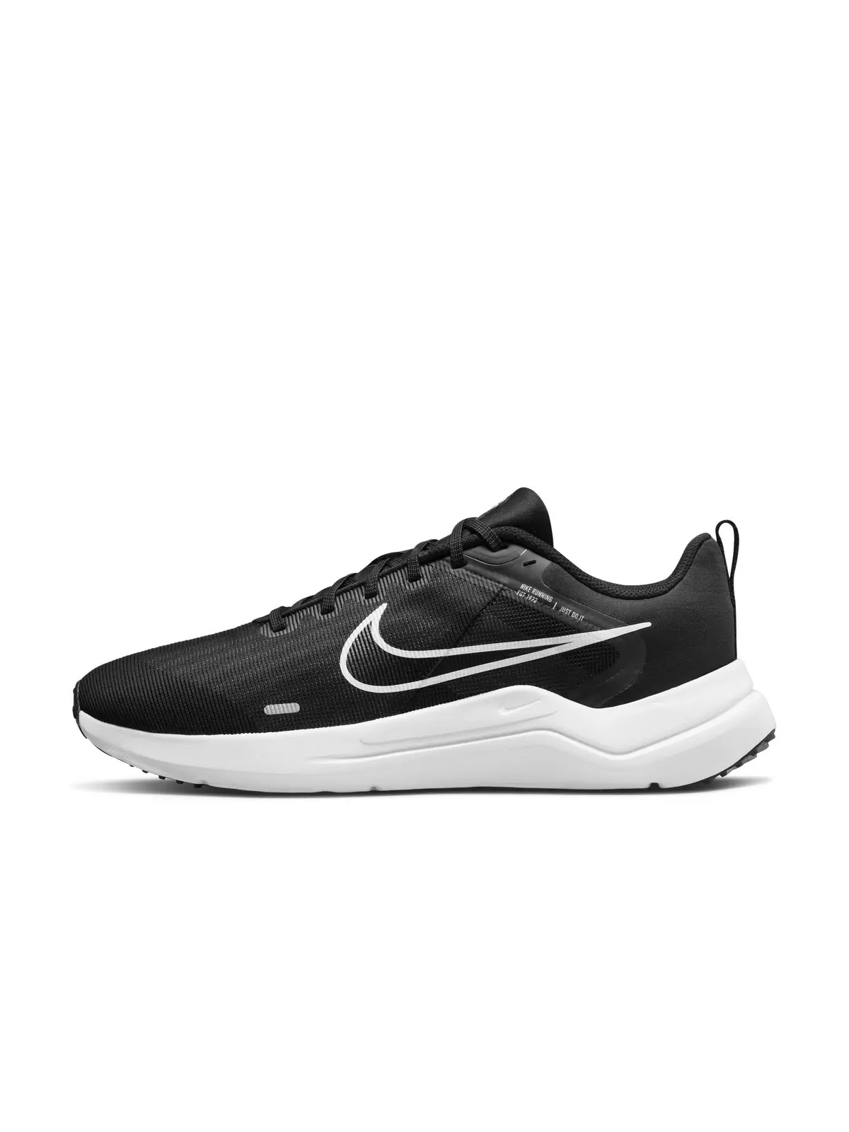 Downshifter 12 "Black/White/Dark Smoke Grey/Pure Platinum" Men's Running Shoe - 2
