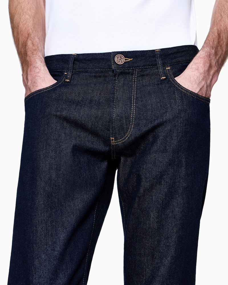 Five-pocket, slim-fit, stretch cotton-denim trousers 5