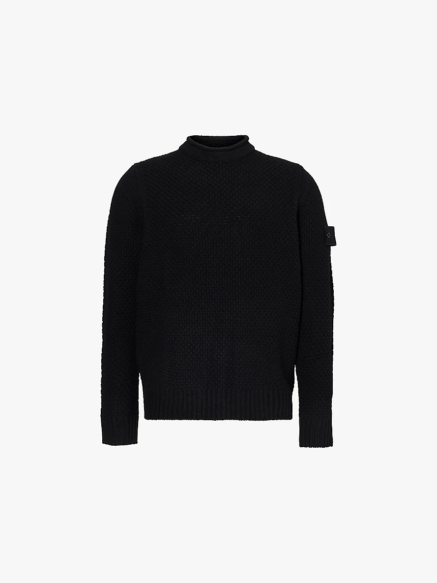 Ghost crew-neck relaxed-fit wool jumper - 1