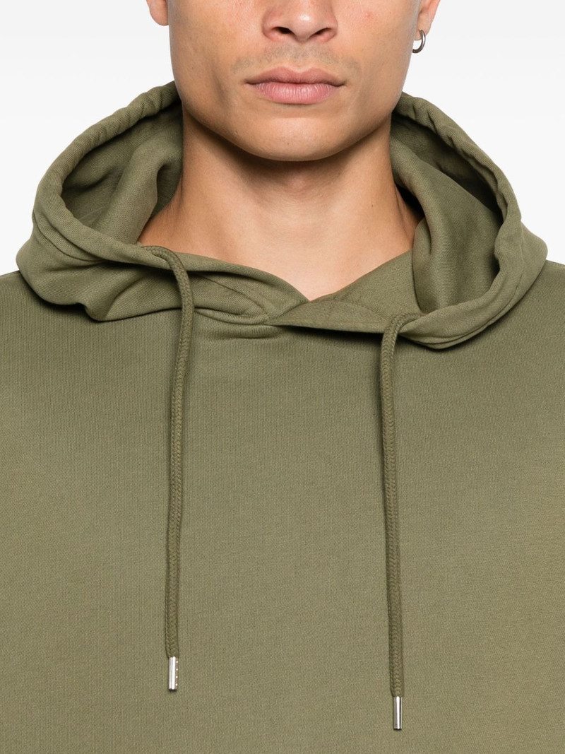 Lens-detail cotton hoodie 5