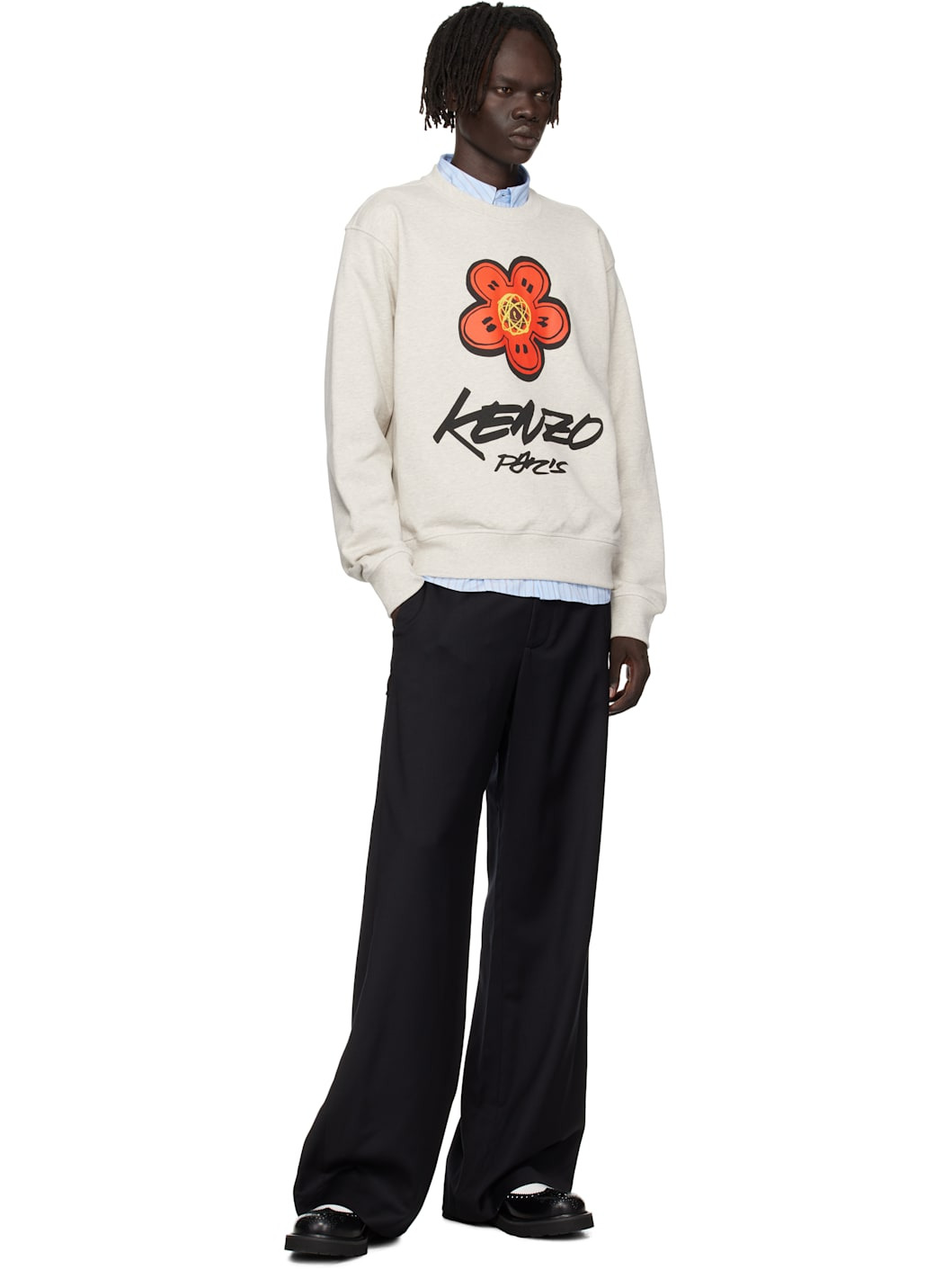 Gray Kenzo Paris Futura 2000 Edition Cotton Sweatshirt - 4