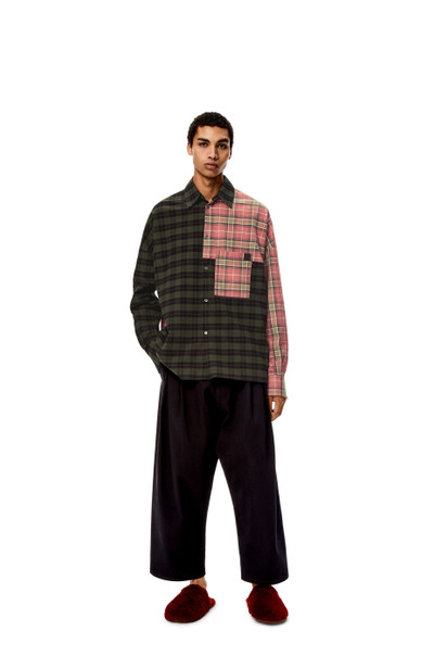 Loewe Patchwork oversize shirt in cotton outlook