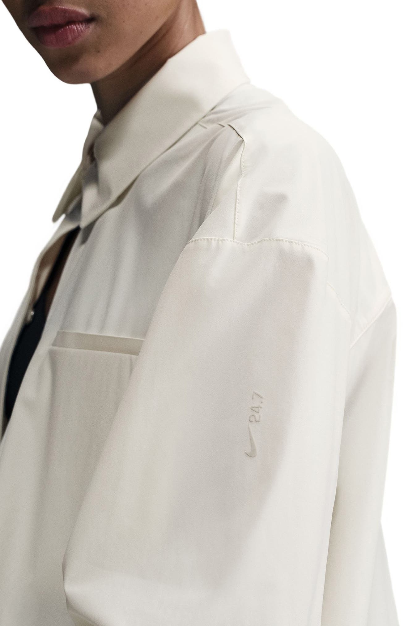 Nike 24.7 Dri-Fit Button-Up Shirt in Sail/Sail at Nordstrom - 3