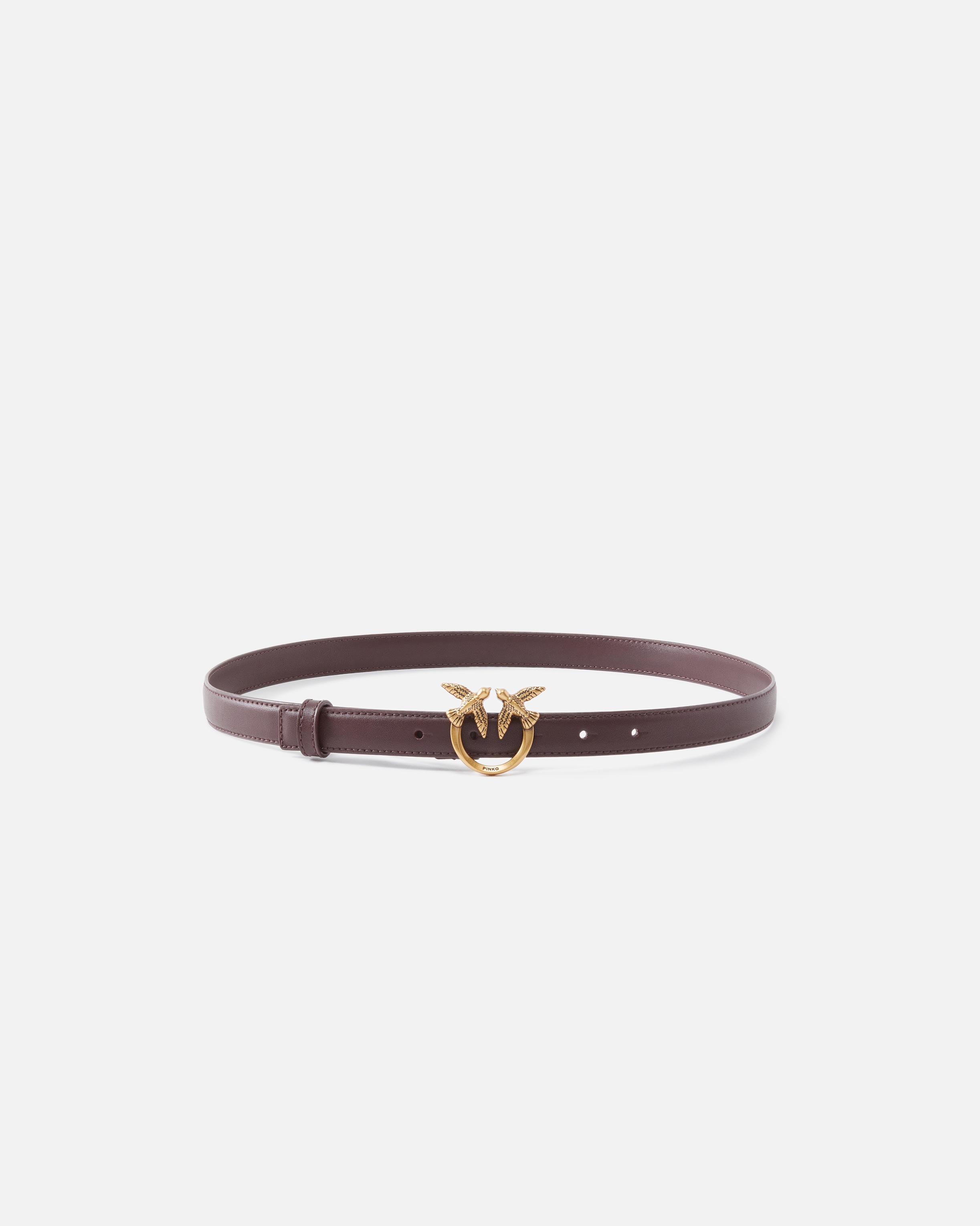 LOVE BIRDS THIN LEATHER BELT 2CM - 1