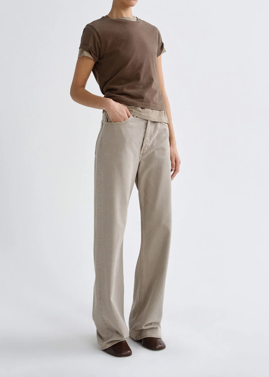 ADINE SHRUNKEN TEE IN UNIFORM - 1