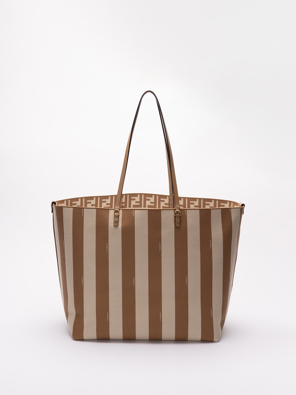 FENDI `Roll` Large Shopping Bag | spinnaker | REVERSIBLE