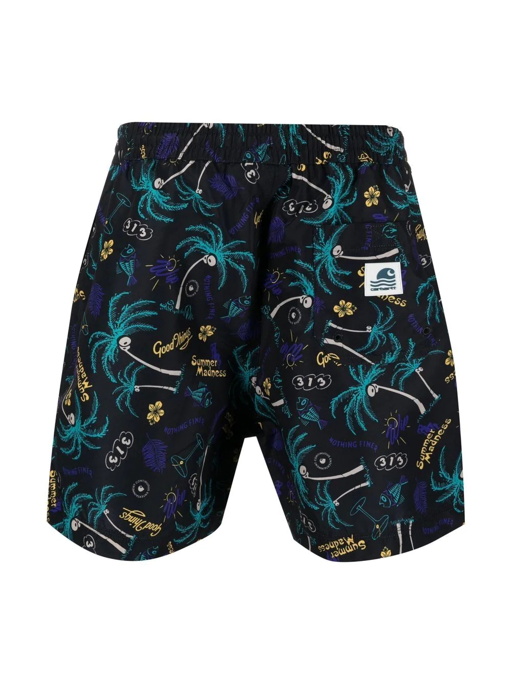 palm-tree print swim-shorts - 2