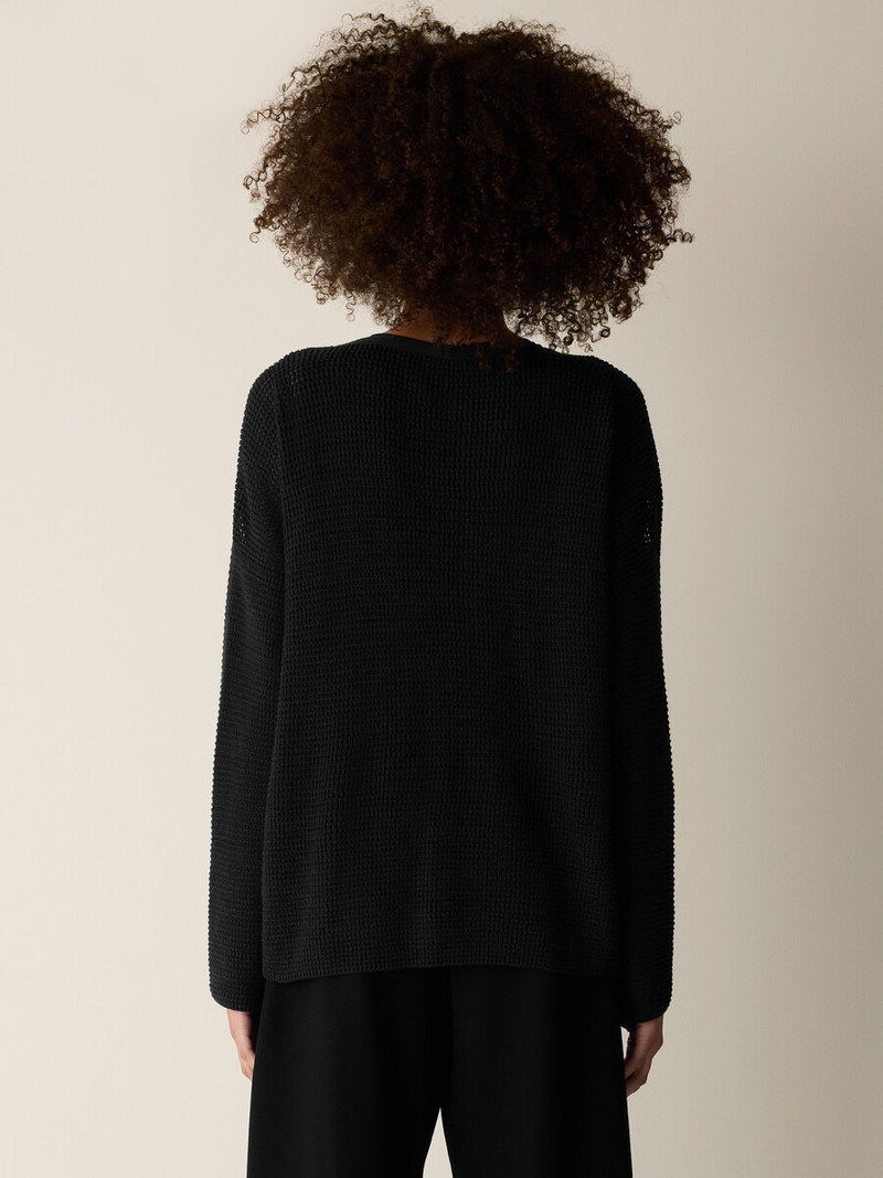 Peruvian Cotton Blend V-Neck Cardigan 4