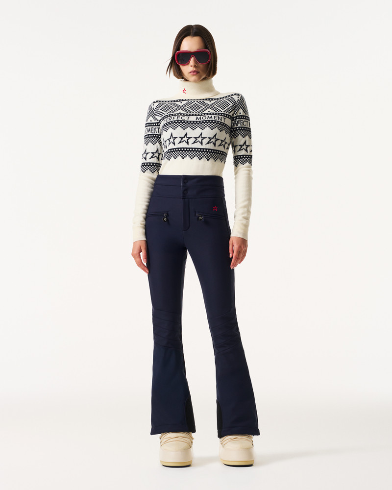 PERFECT MOMENT Intarsia-Knit Merino Wool Turtleneck outlook