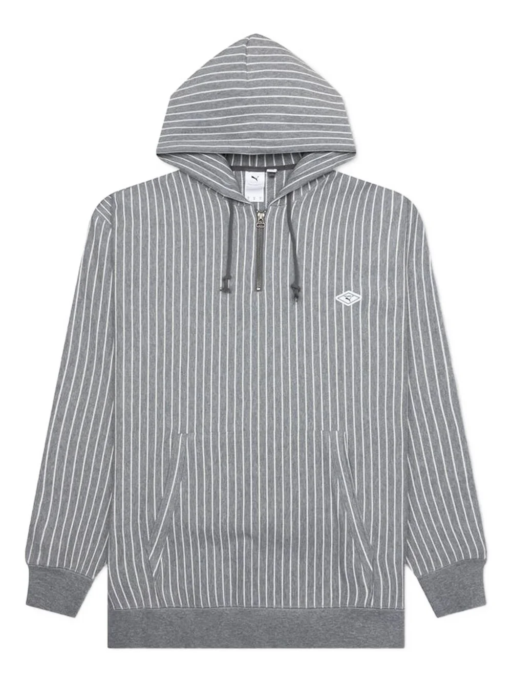 X Nanamica striped hoodie - 1