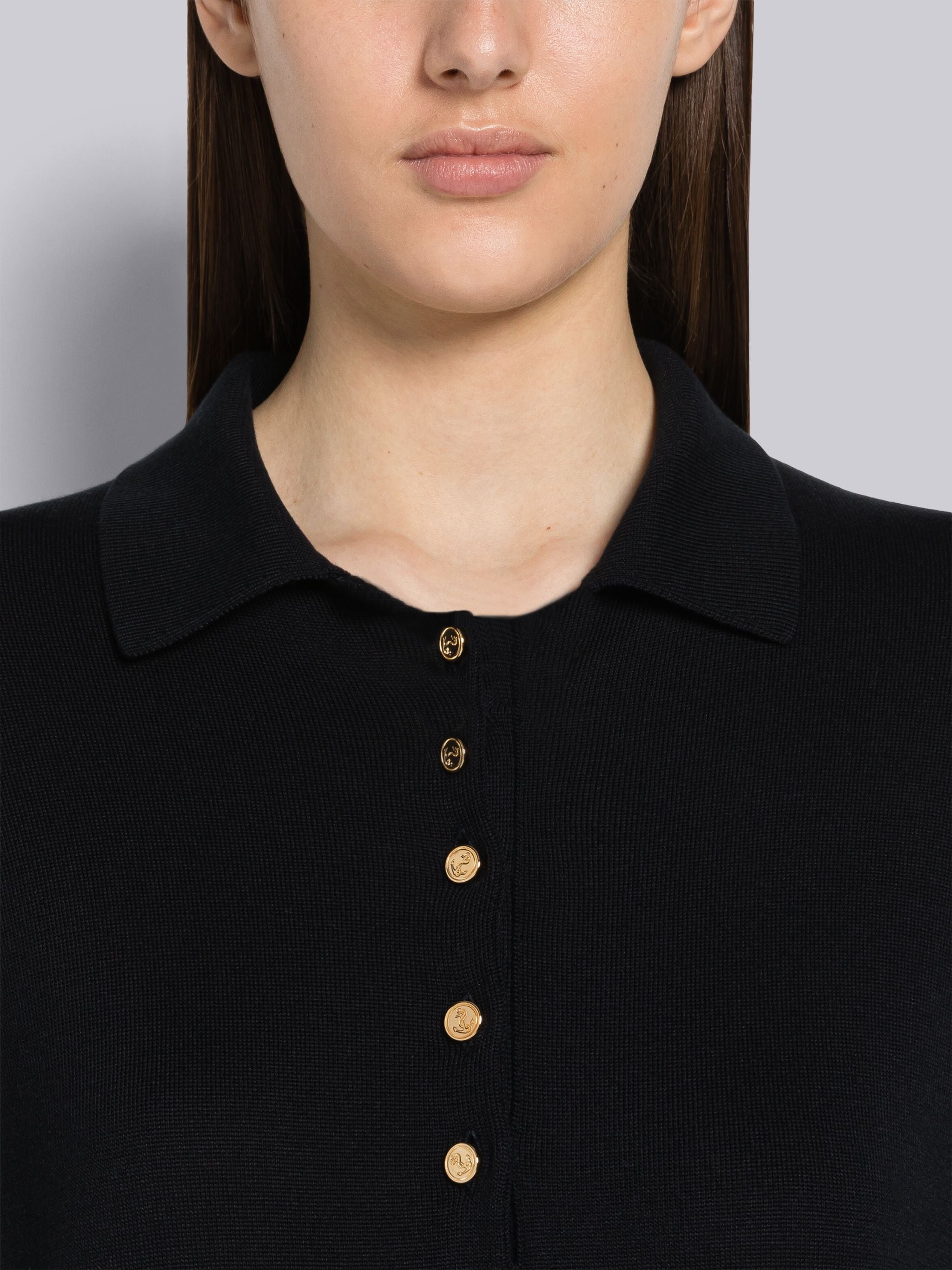 Silk Cotton Trompe L'oeil Armband Polo Dress - 5
