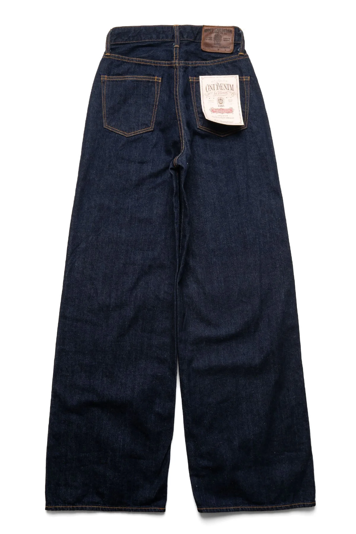 L722-12Zwash Ladies 12oz Selvedge Denim Zip-Fly Super Wide Straight - 1