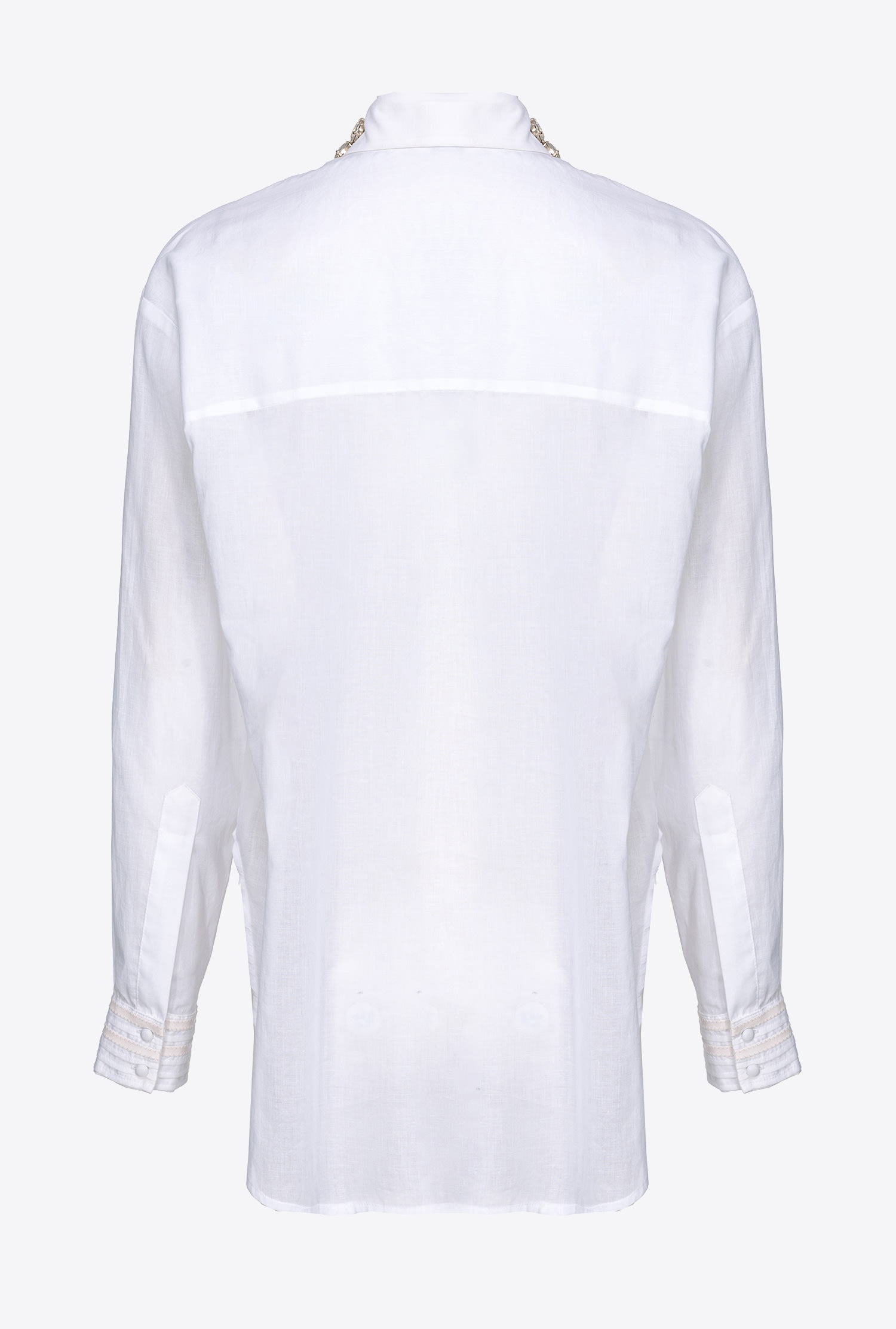 MUSLIN SHIRT WITH JEWEL COLLAR - 6