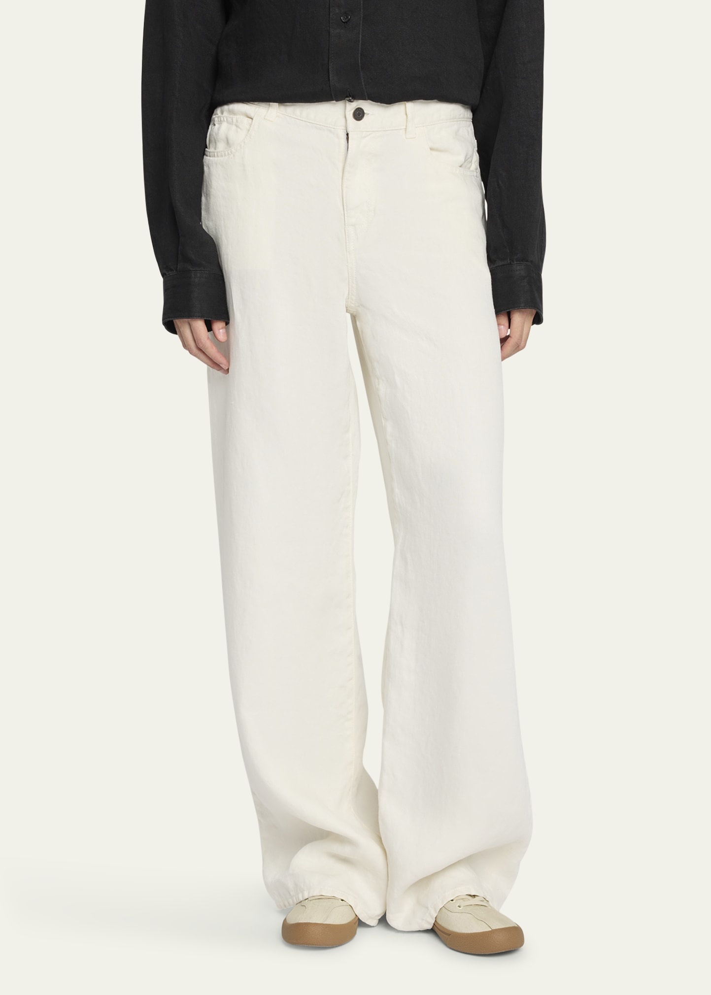 Eglitta Straight-Leg Linen Jeans - 4
