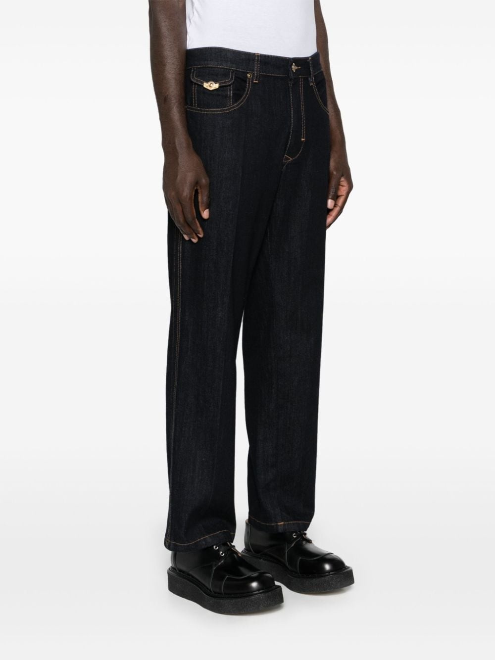 mid-rise tapered jeans - 3