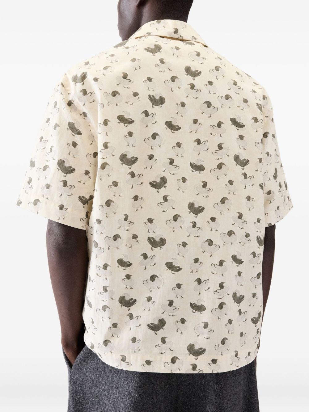 floral-print short-sleeve shirt - 4