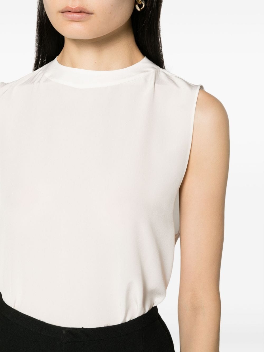 sleeveless satin tank top - 5