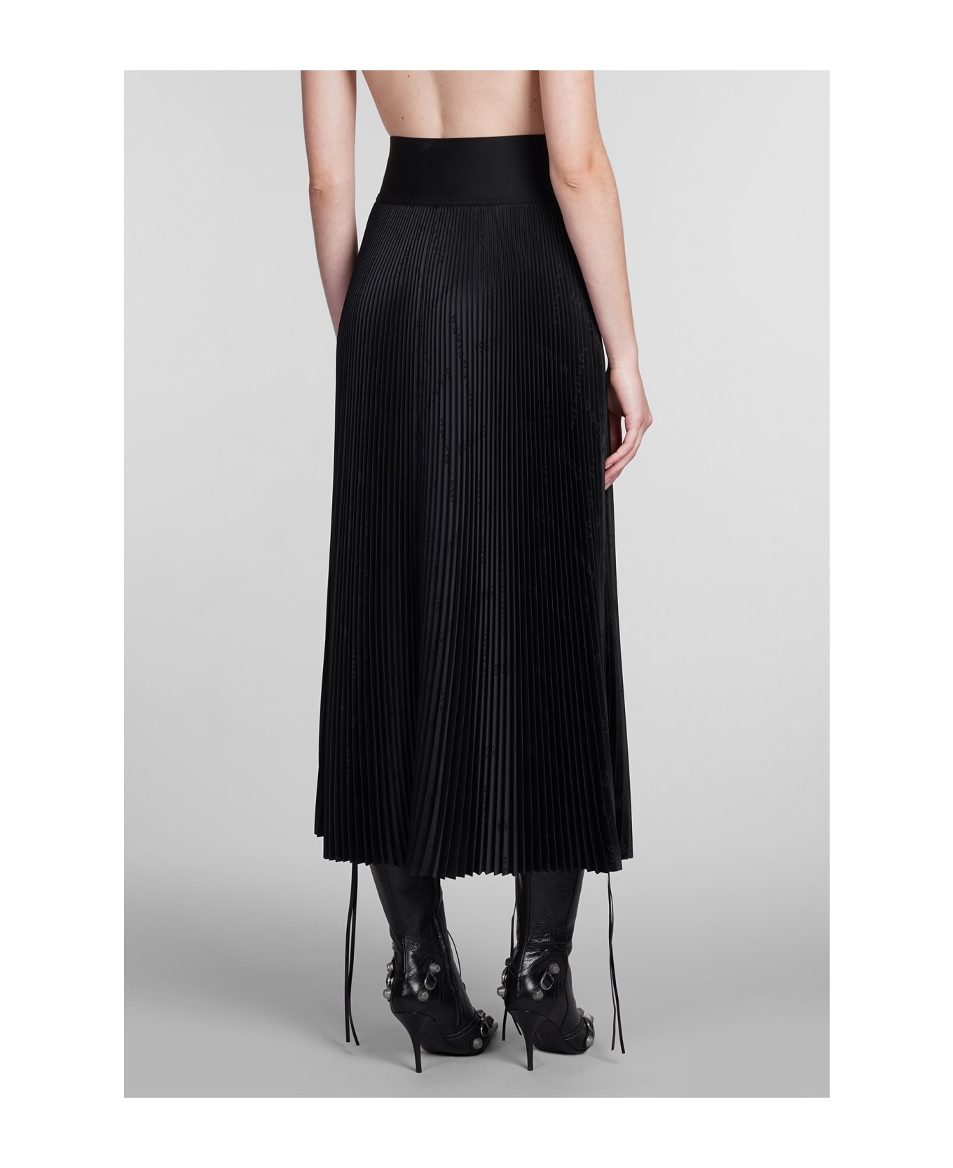 Skirt In Black Polyester - 3