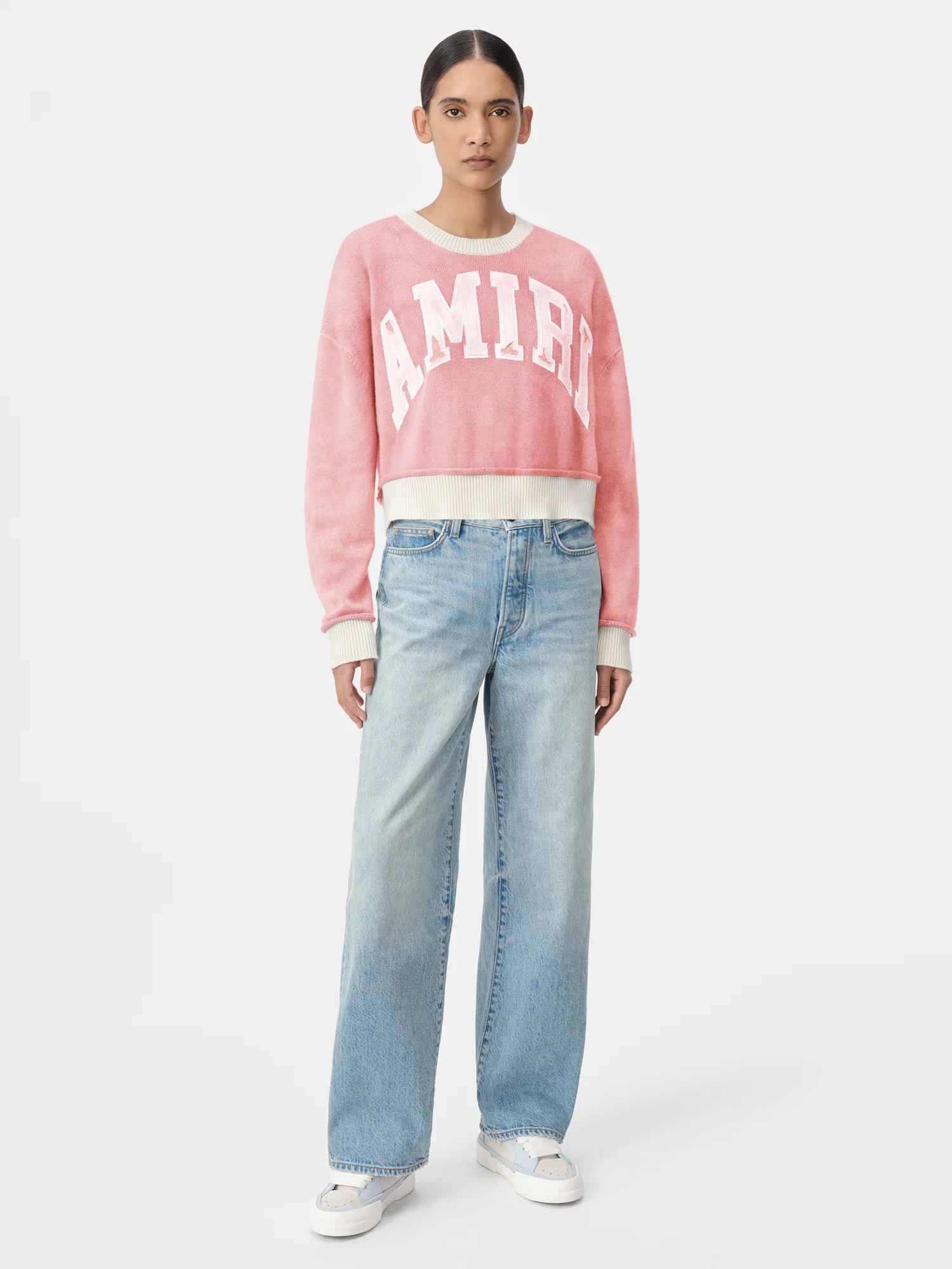 WOMEN'S AMIRI VINTAGE CASHMERE CREW - 2