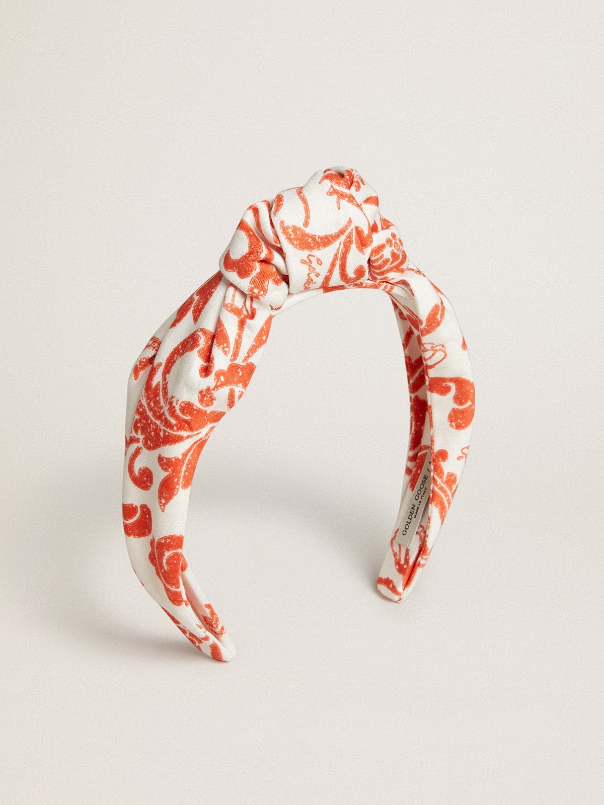 Coral-red hairband - 1