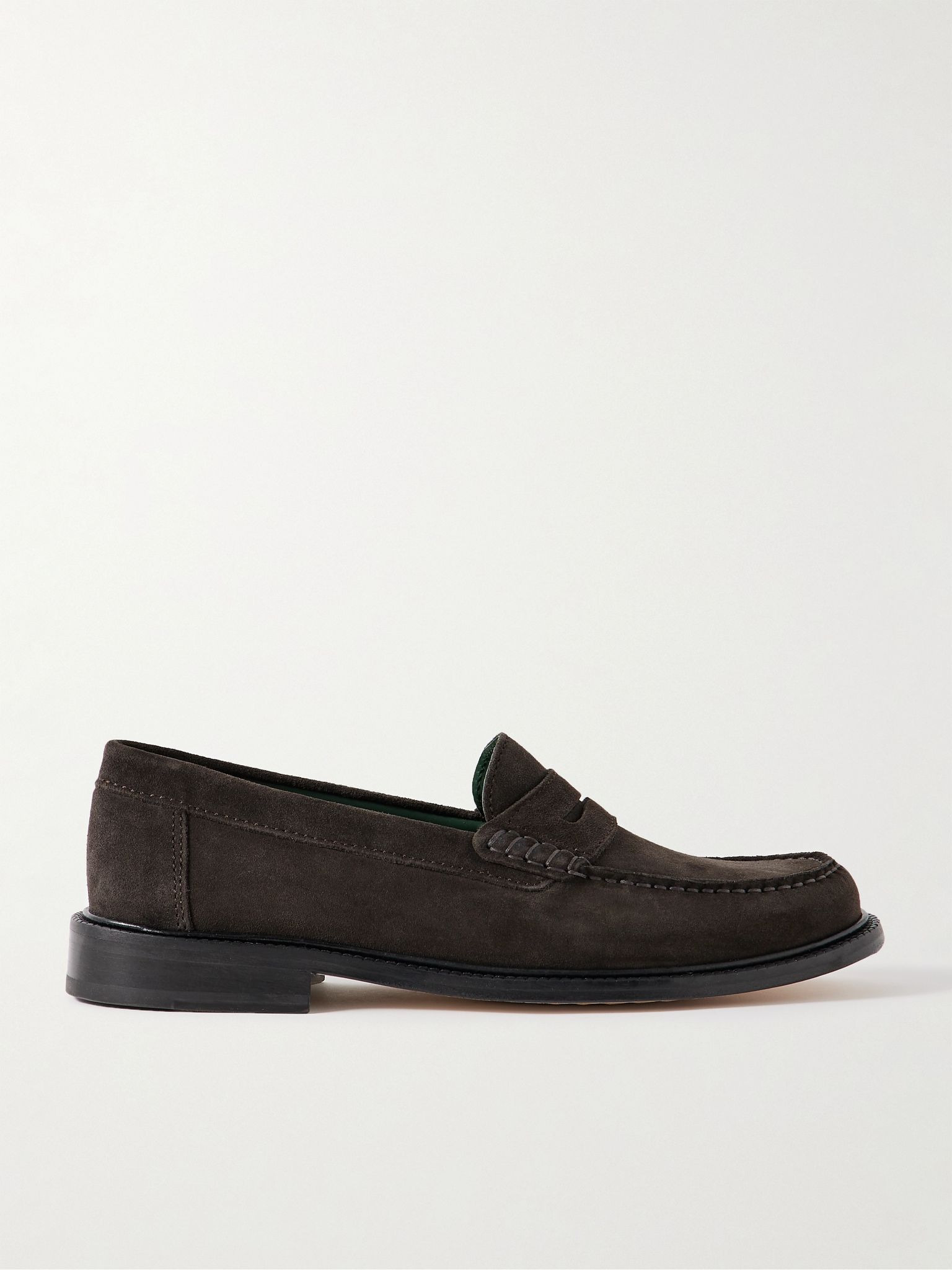 Yardee Suede Penny Loafers Dark brown - 1
