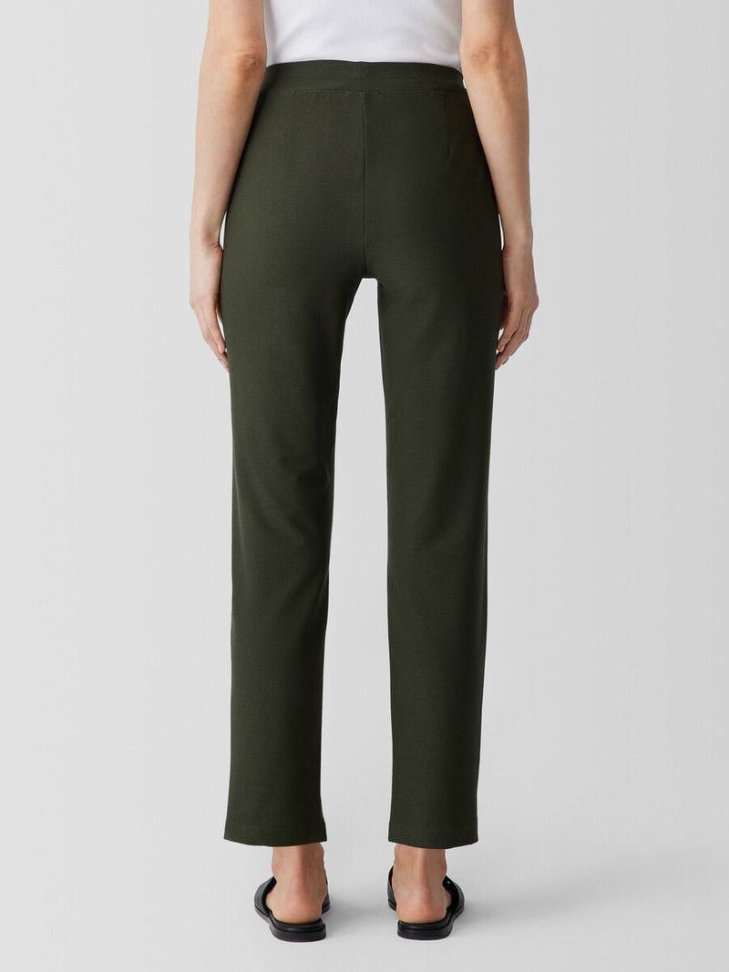 Washable Stretch Crepe Slim Pant 4