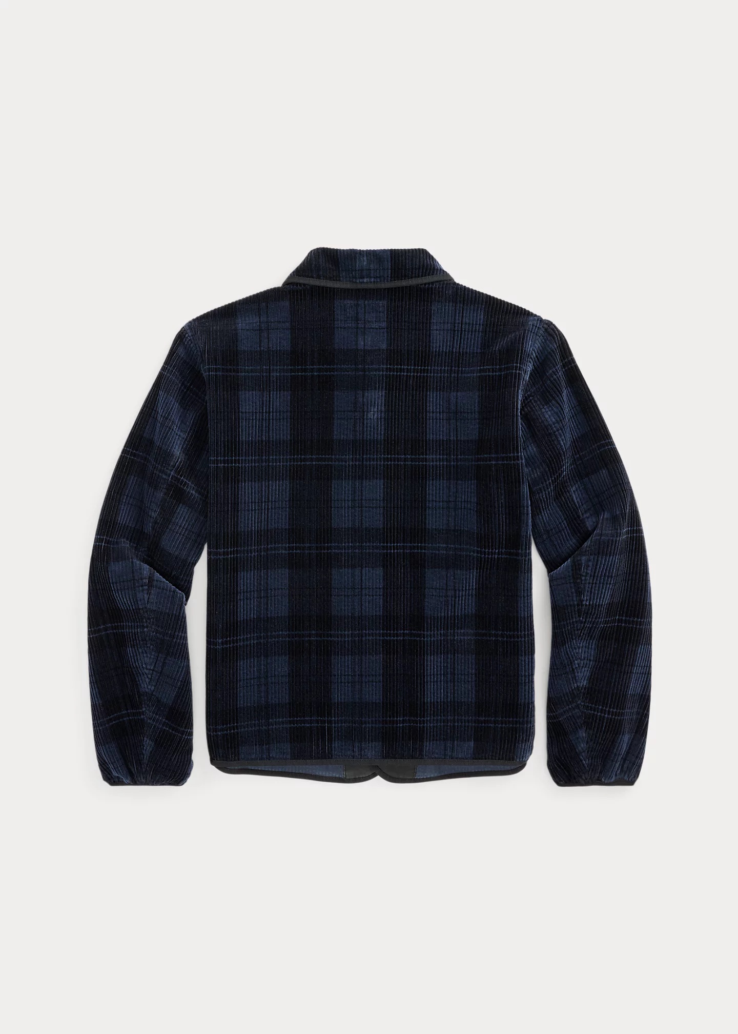 Plaid-Print Corduroy Jacket - 2