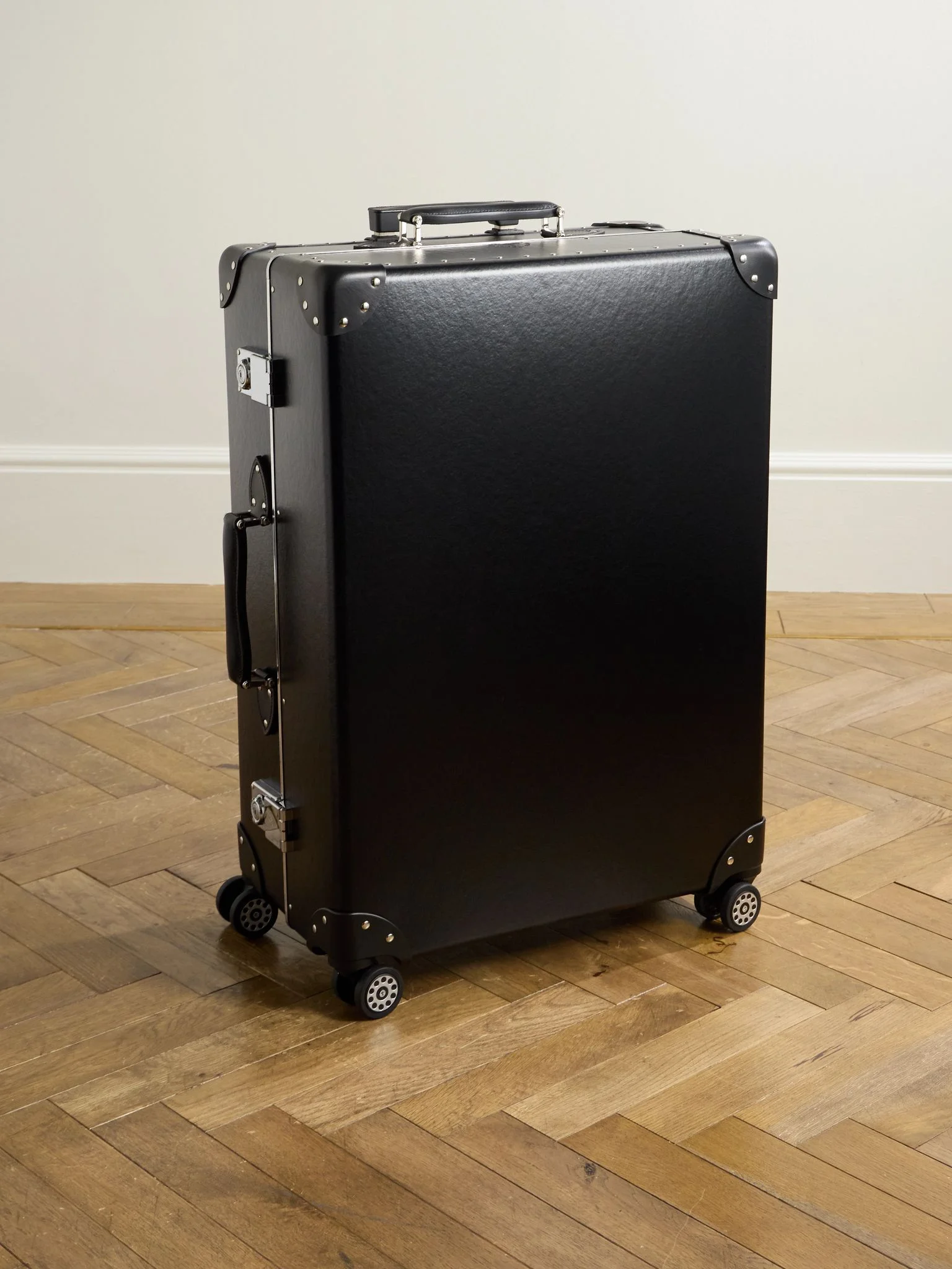 Metropolis Leather-Trimmed Suitcase Black - 1