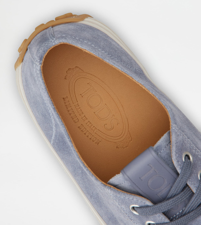 SNEAKERS IN SUEDE - LIGHT BLUE 5