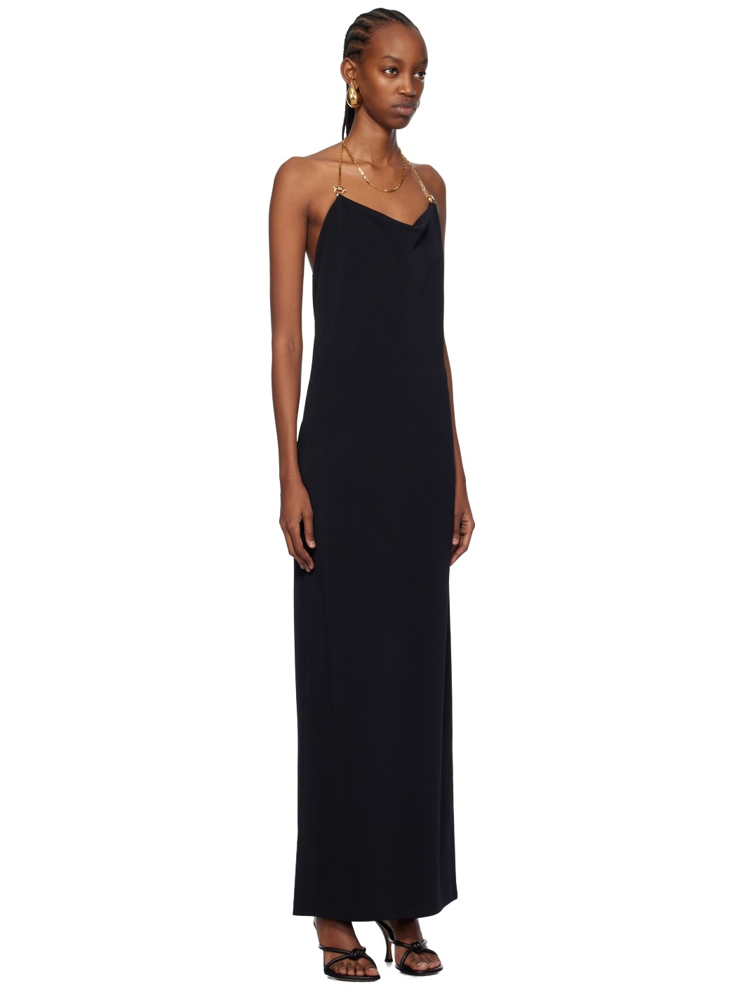 Black Chain Midi Dress - 2