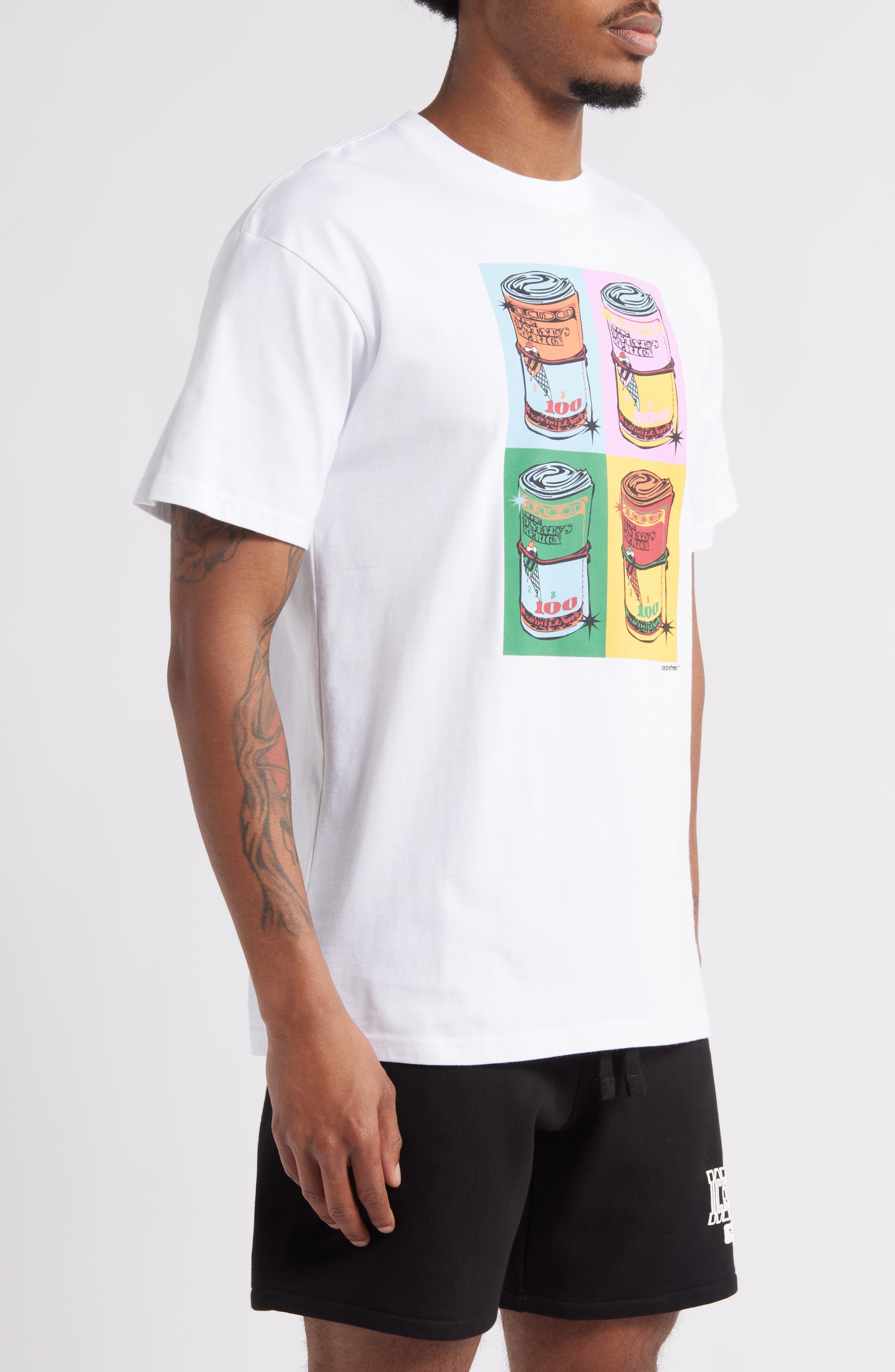 ICECREAM Warbucks Graphic T-Shirt in White at Nordstrom - 3