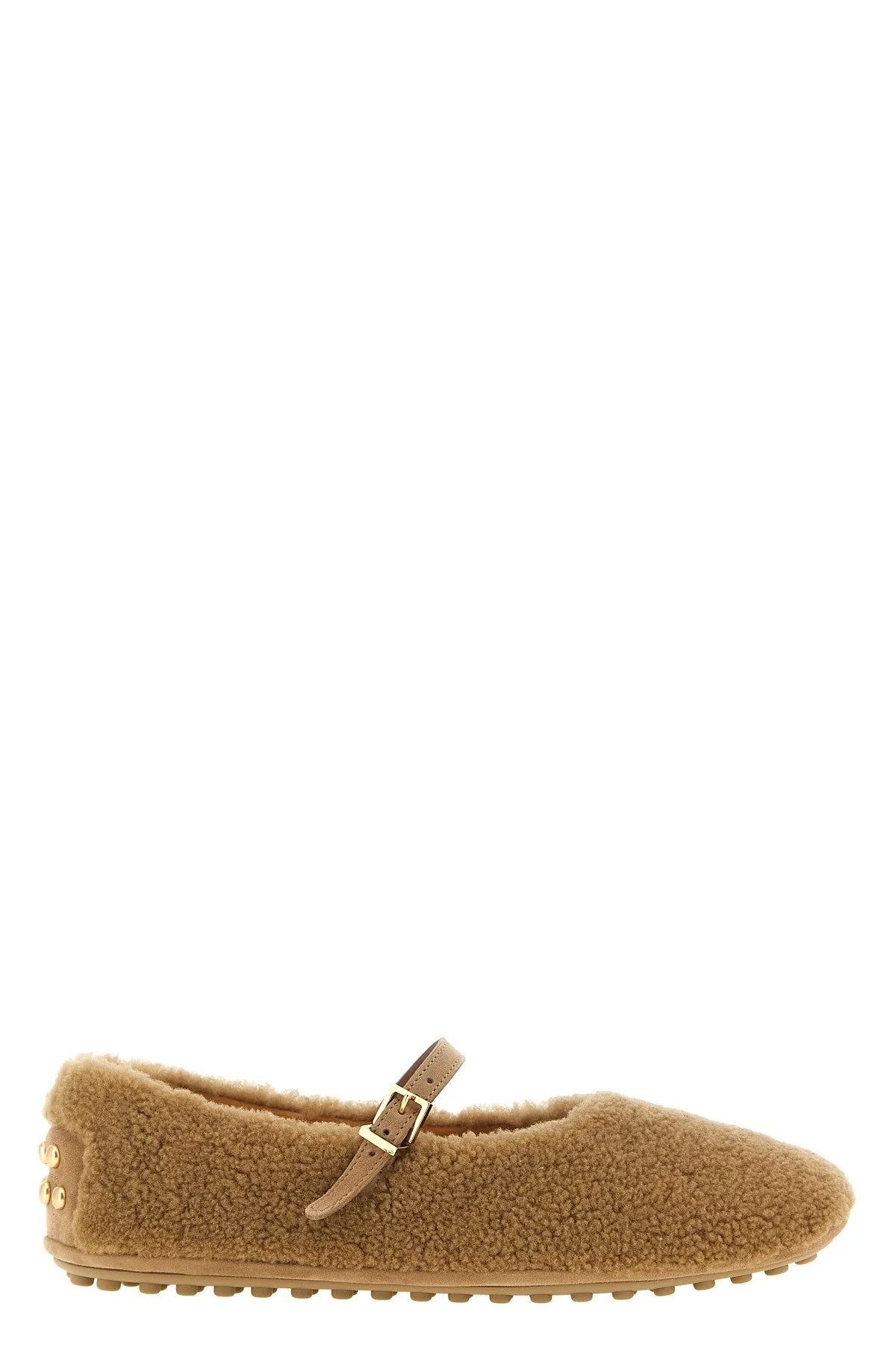 'Gommine' Sheepskin Ballet Flats - 1