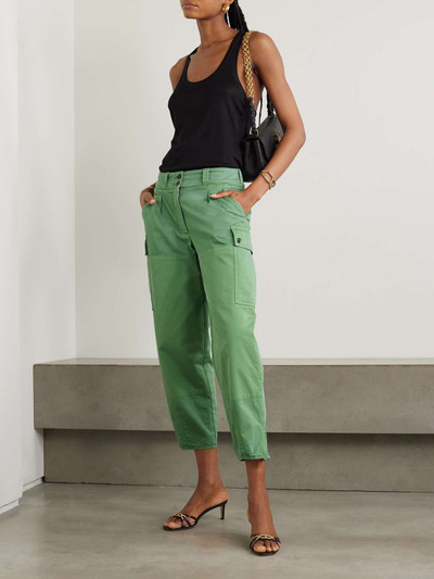 TOM FORD Tapered stretch-cotton twill cargo pants outlook