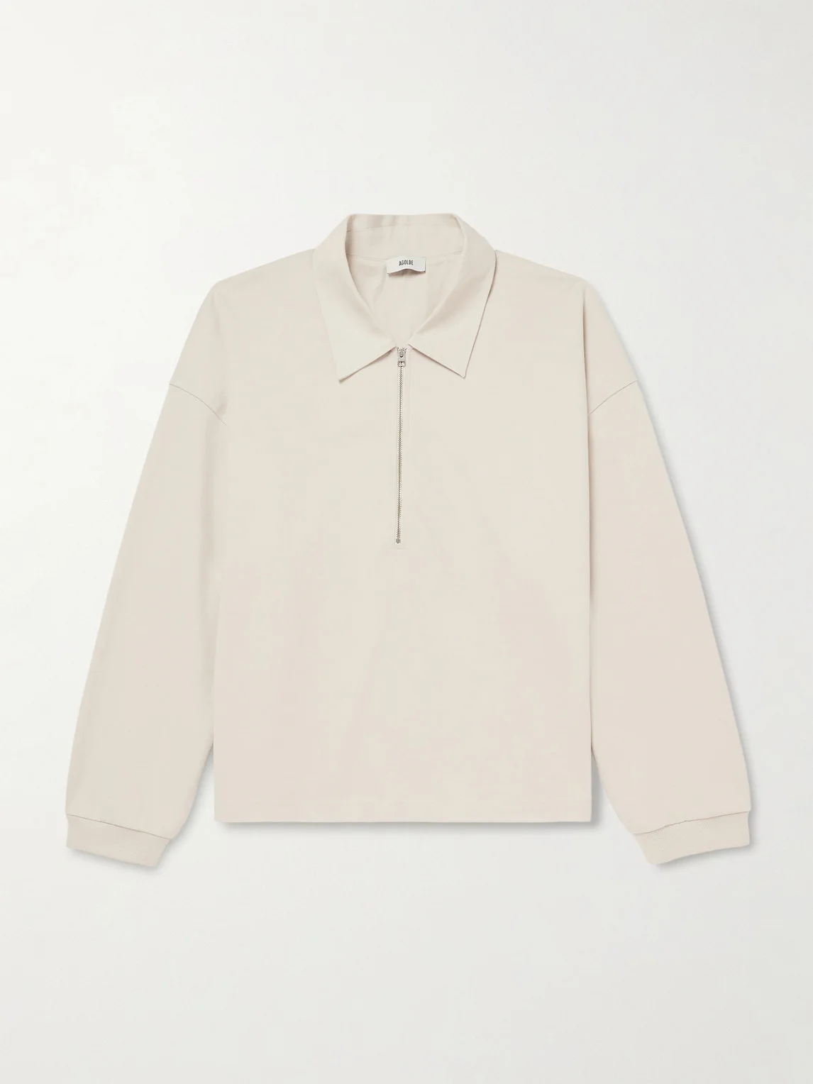Darius Cotton-Jersey Half-Zip Polo Shirt - 1