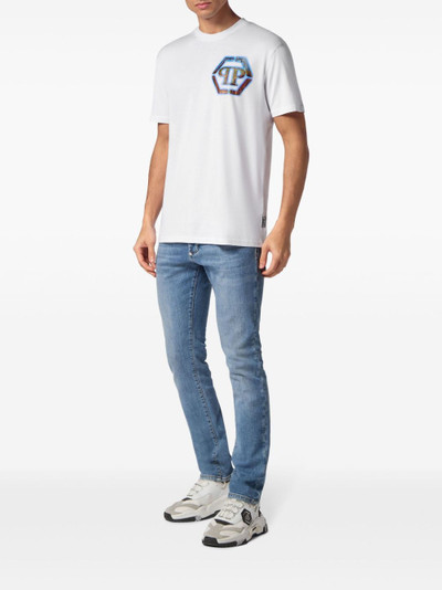 PHILIPP PLEIN logo-embellished cotton T-shirt outlook