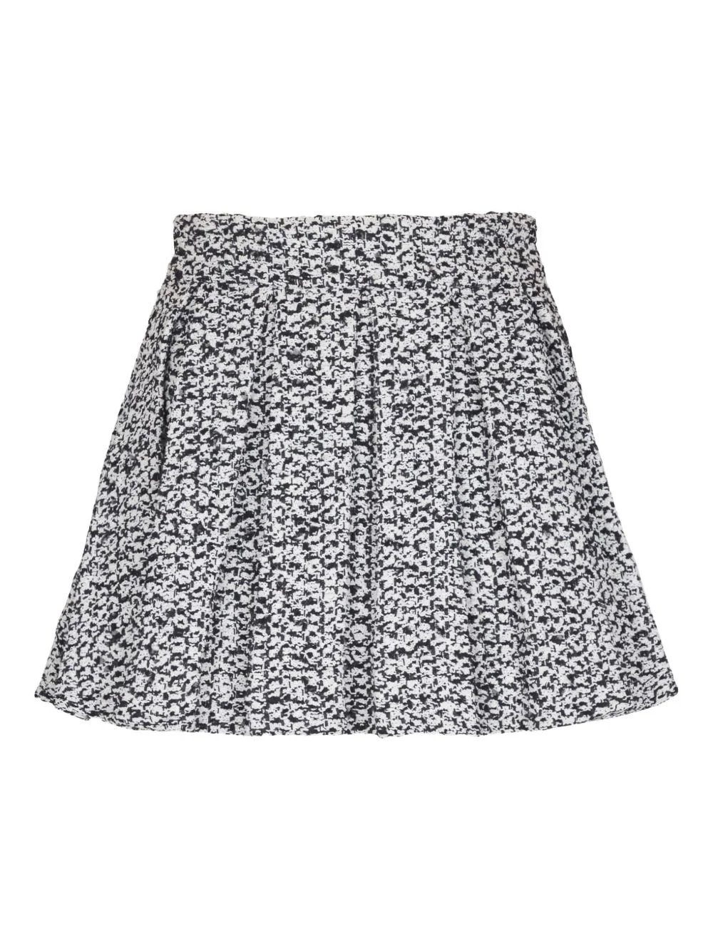 high-waisted tweed pleated mini skirt - 1