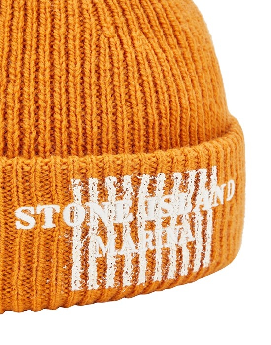 N01XC STONE ISLAND MARINA_PURE WOOL FULL RIB RUST - 3