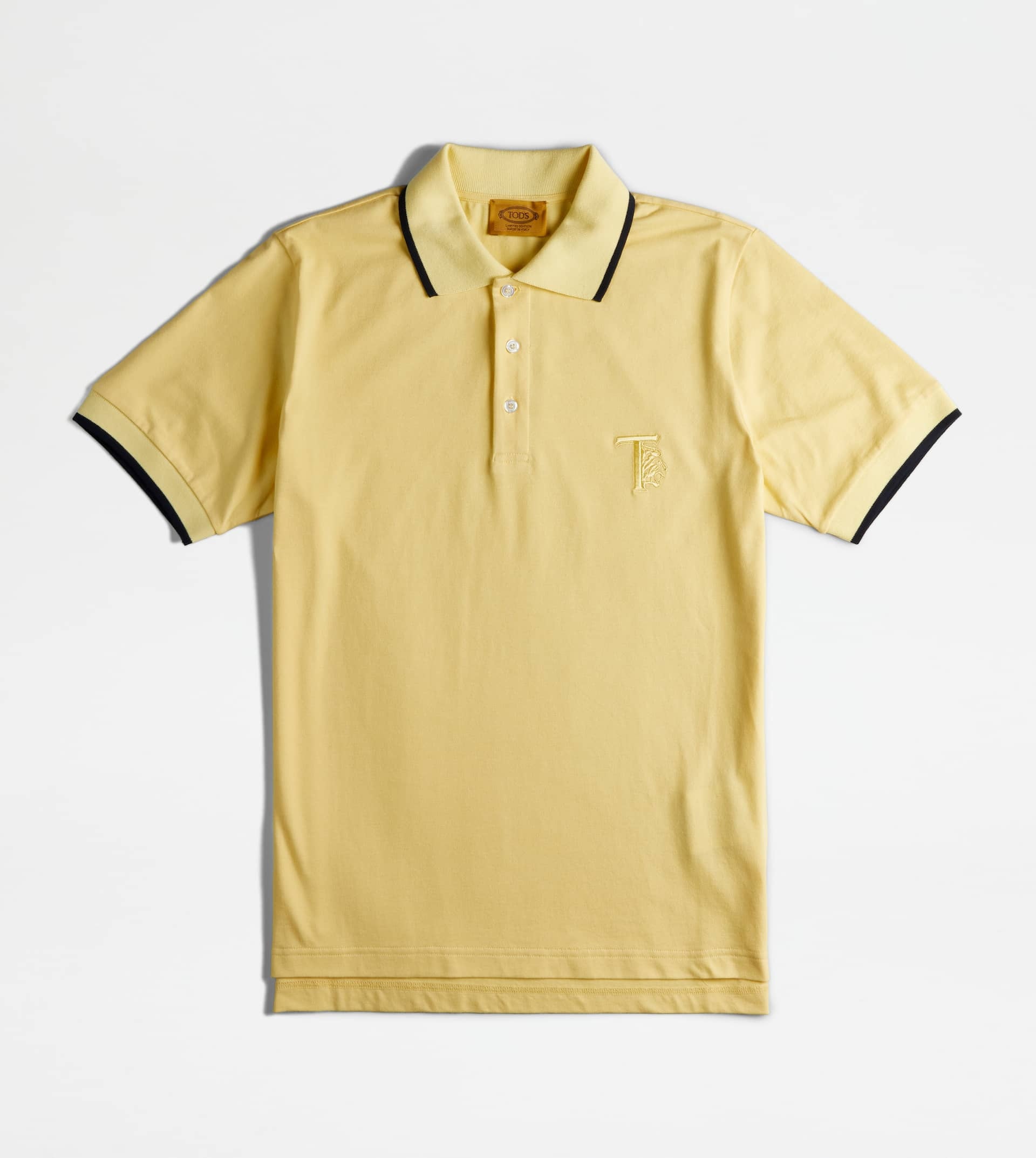 POLO SHIRT IN PIQUET - YELLOW - 1